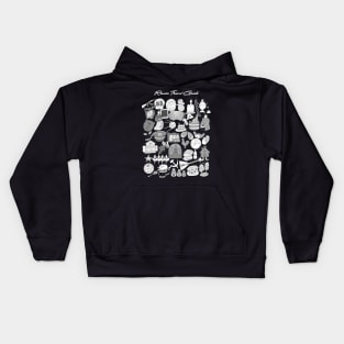 Russian Travel Icons Pattern Kids Hoodie